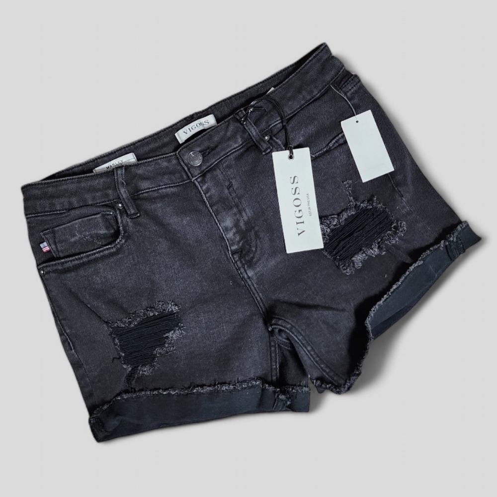 Vigoss Black Jean Shorts